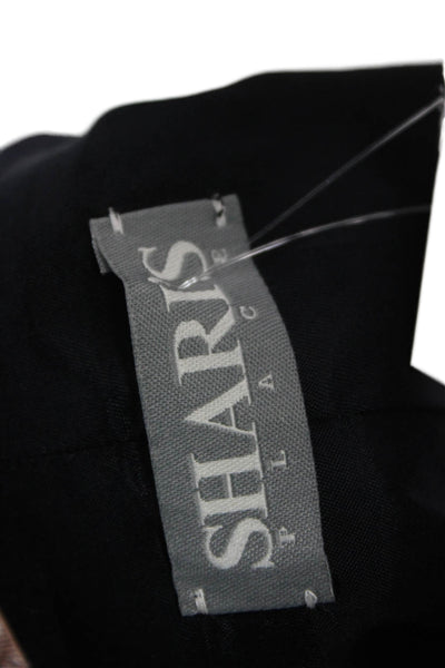 Sharis Womens Blue Basic Jacket Button Long Sleeve Cotton Size 44