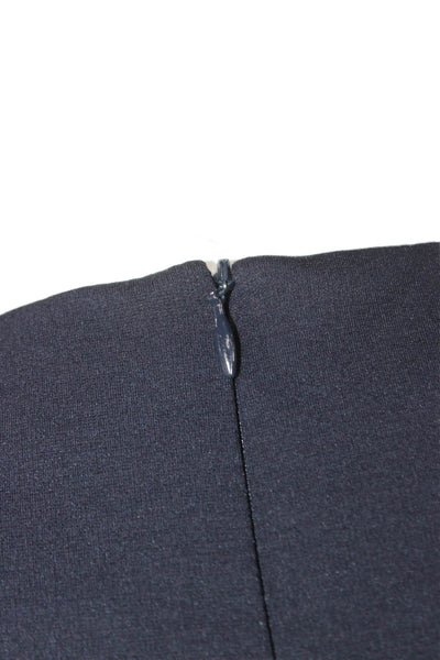 Sharis Womens Shift Dress Blue Long Sleeve Viscose Mini Size 40
