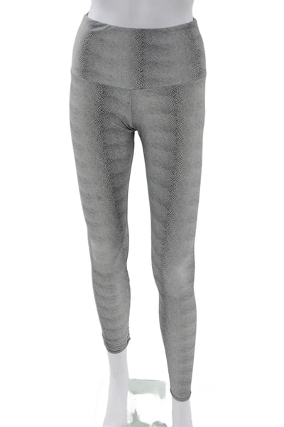 ONZIE Women Animal Print Gray Ankle Leggings Polyester Size XS