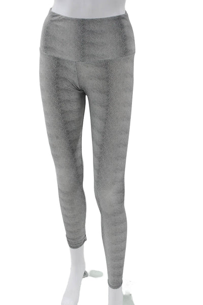 ONZIE Women Animal Print Gray Ankle Leggings Polyester Size XS