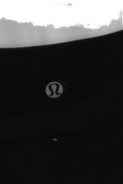 Lululemon Womens Athletic Shorts Black Nylon Blend Summer Size 6