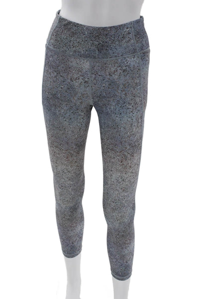 Lululemon Women Multicolor Speckled Capri Leggings Synthetic Pull On Size 6