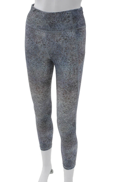 Lululemon Women Multicolor Speckled Capri Leggings Synthetic Pull On Size 6