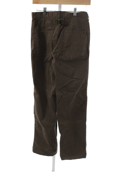 Nili Lotan Womens Cargo Pants Brown Button Inseam 26 Size 0
