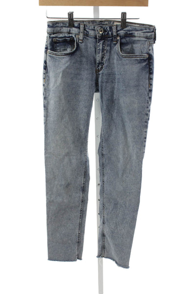 Rag & Bone Women Skinny Blue Jeans Low Rise Cotton Blend Size 24
