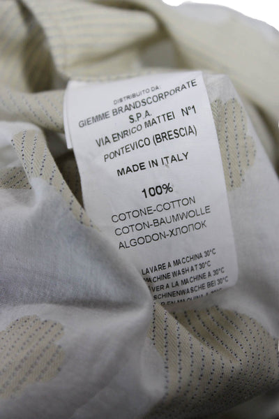 Le Sarte Pettegole Womens Floral Cotton Square Neck Blouse 3/4 Slv Size 42