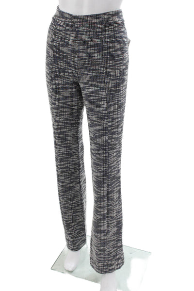 Etcetera Womens Dress Pants Blue Polyester Checked Pull On Fall Size 6