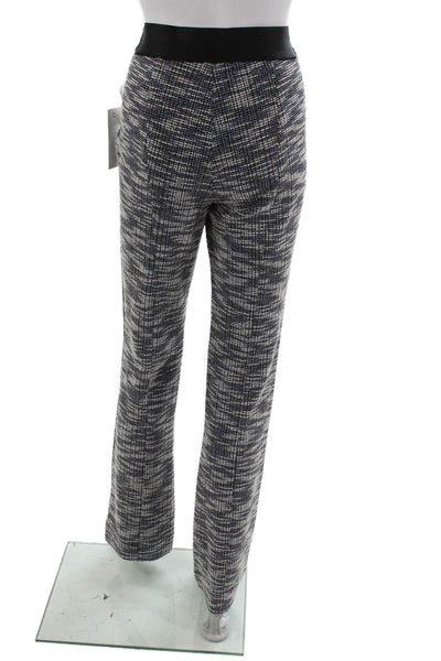 Etcetera Womens Dress Pants Blue Polyester Checked Pull On Fall Size 6