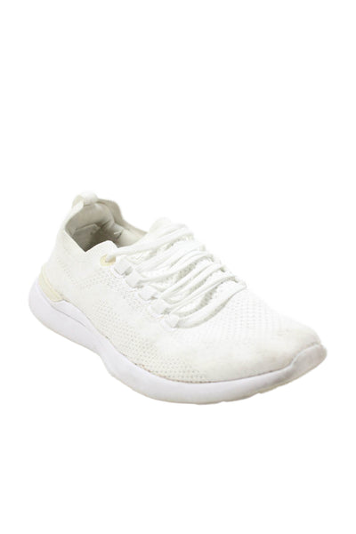 APL: Athletic Propulsion Labs Womens Lace Up Knit Low Top Sneakers White 6.5