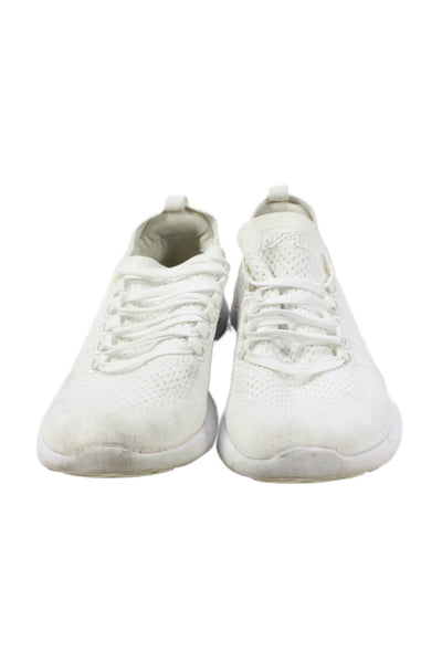 APL: Athletic Propulsion Labs Womens Lace Up Knit Low Top Sneakers White 6.5
