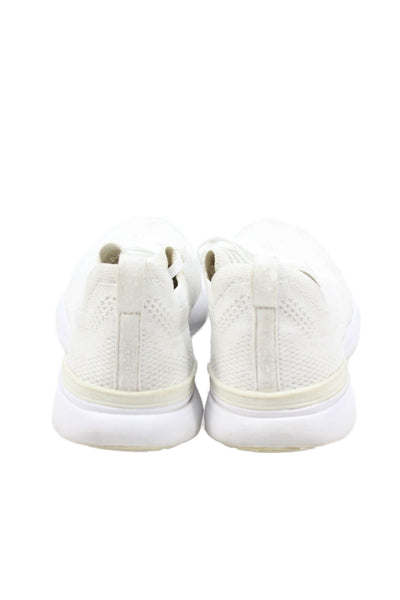 APL: Athletic Propulsion Labs Womens Lace Up Knit Low Top Sneakers White 6.5
