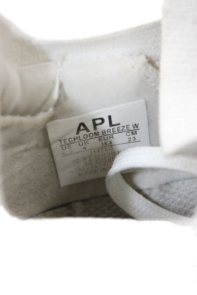 APL: Athletic Propulsion Labs Womens Lace Up Knit Low Top Sneakers White 6.5