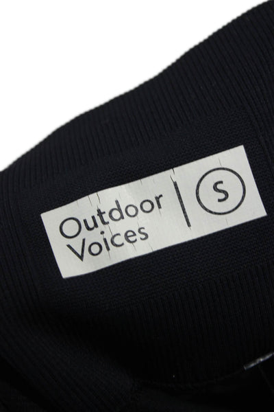 Outdoor Voices Women Ankle Leggings Black Nylon Size S