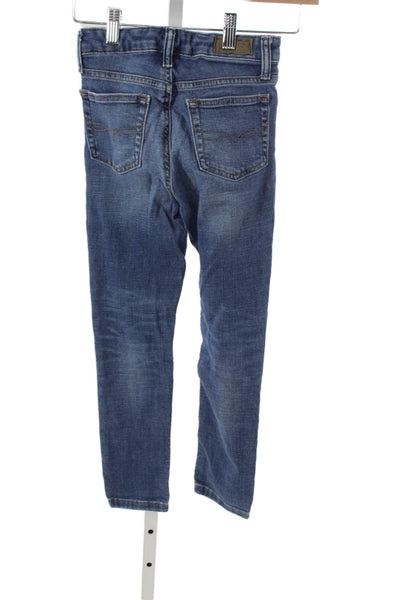 Polo Ralph Lauren Girls High Rise The Tompkins Skinny Jeans Blue Size 7