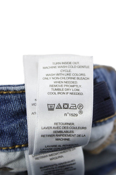 Polo Ralph Lauren Girls High Rise The Tompkins Skinny Jeans Blue Size 7