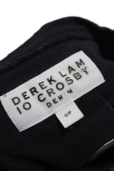 Derek Lam 10 Crosby Womens Sleeveless Henley Cotton Tank Top Blue Button Size S