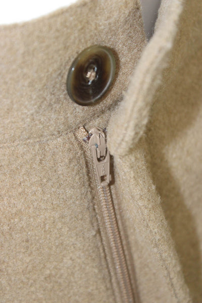 Vince Womens Cropped Beige Pants Button Closure 23in Inseam Size XS