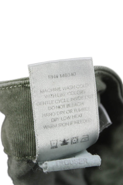 Amo Unisex Adults Chino Pants Green Military Cotton Size 23