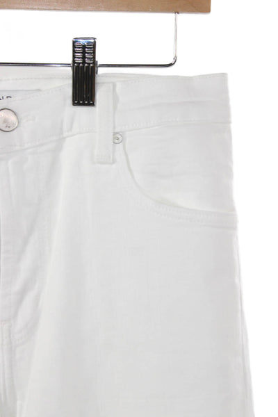 J Brand Womens Skinny Jeans White Mid Rise Size 27
