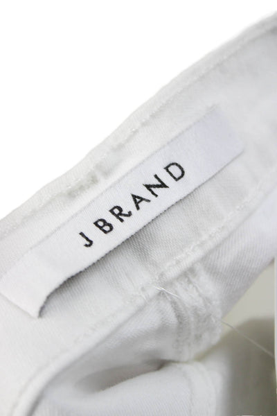 J Brand Womens Skinny Jeans White Mid Rise Size 27
