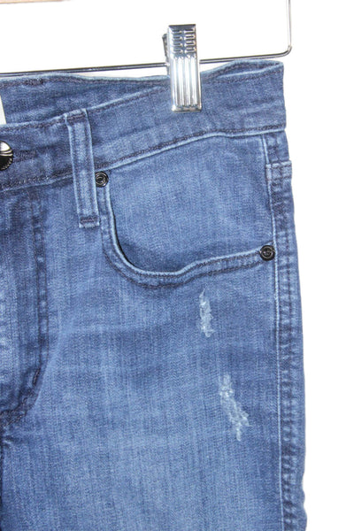 Nobody Denim Women Ankle Distressed Blue Jeans Mid Rise Size 27