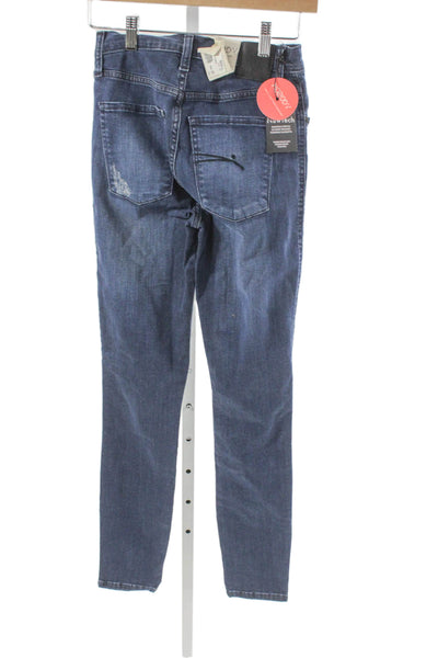 Nobody Denim Women Ankle Distressed Blue Jeans Mid Rise Size 27