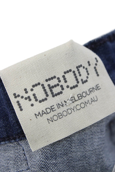 Nobody Denim Women Ankle Distressed Blue Jeans Mid Rise Size 27