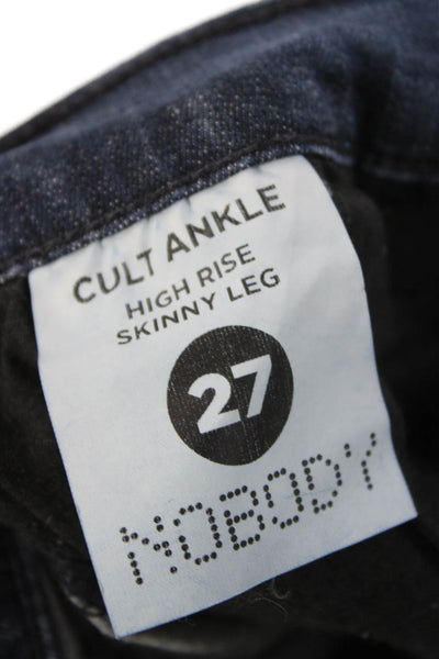 Nobody Denim Women Ankle Distressed Blue Jeans Mid Rise Size 27