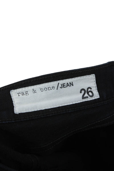 Rag & Bone Jean Womens Skinny Black Jeans Size 26
