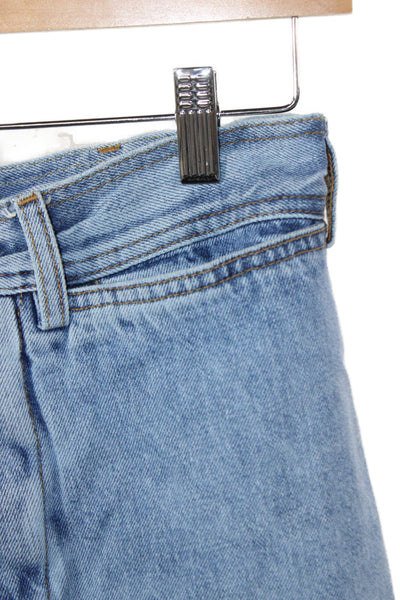 Jesse Kamm Women Wide-Leg Jeans Blue High Rise 100% Cotton Size 2