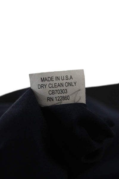 Chris Benz Women Pant Suit Blazer Gray 100% Wool Long Sleeve Size 2