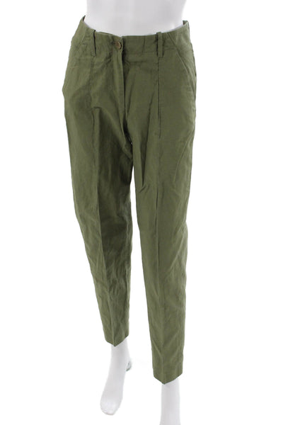 APC Unisex Chino Pants Green Cotton Military Inseam 28 Size 36