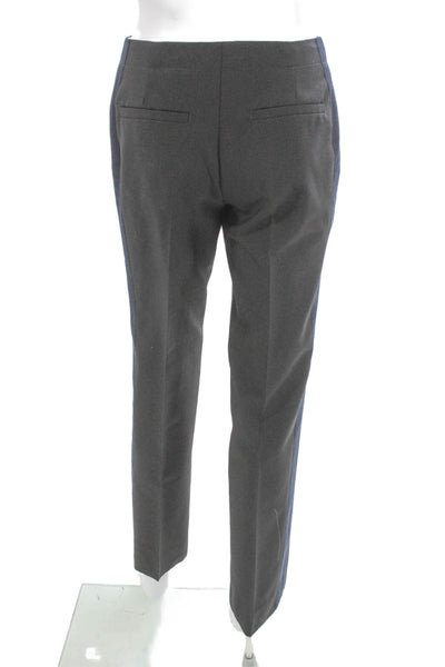 Chris Benz Unisex Adults Gray Wool Dress Pants Zip Size 2