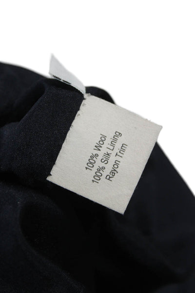 Chris Benz Unisex Adults Gray Wool Dress Pants Zip Size 2