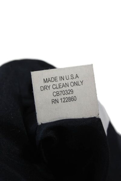 Chris Benz Unisex Adults Gray Wool Dress Pants Zip Size 2