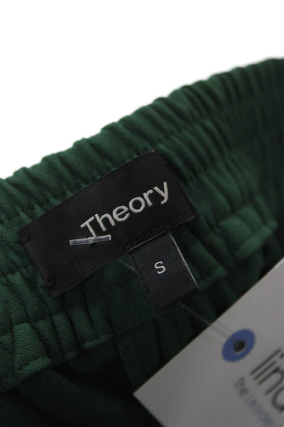 Theory Womens Jogger Pants Green Athleisure Nylon Elastane Size S