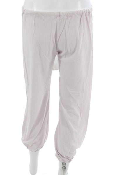 Eberjey Womens Long Sleeve Scoop Neck Pajama Shirt Pants Set Purple Size Small