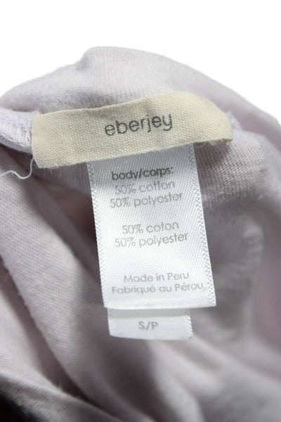 Eberjey Womens Long Sleeve Scoop Neck Pajama Shirt Pants Set Purple Size Small