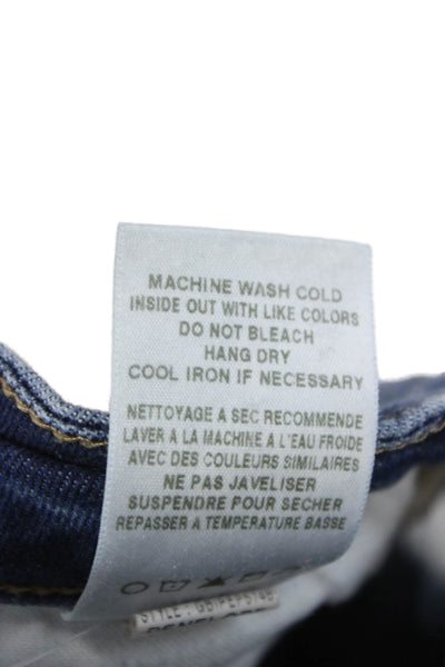 Joes Women Skinny Jeans Blue Mid-Rise Cotton Distressed Size 27
