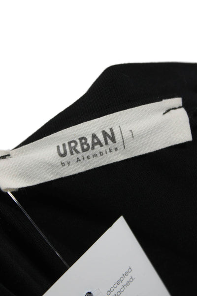Urban by Alembika Womens Gray Colorblock T Shirt Dress Knee Length Size 1