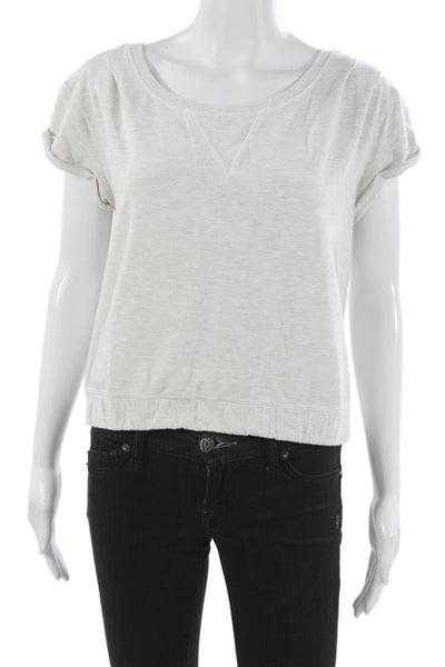 Lululemon Womens Basic Gray Modal Short Sleeve T-Shirt Size 10
