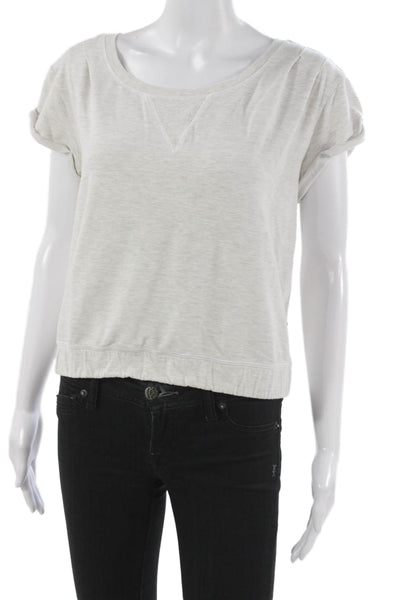 Lululemon Womens Basic Gray Modal Short Sleeve T-Shirt Size 10