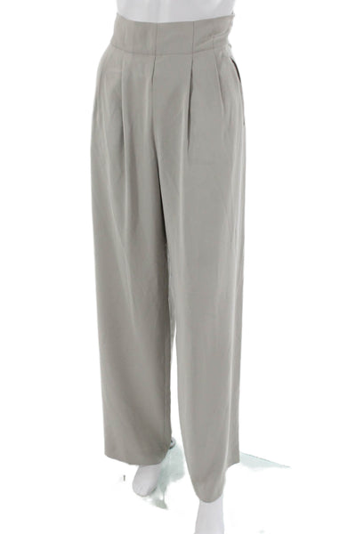 Parker Unisex Adults Dress Pants Gray Polyester Zip Inseam 34 Size 4