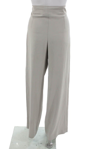 Parker Unisex Adults Dress Pants Gray Polyester Zip Inseam 34 Size 4