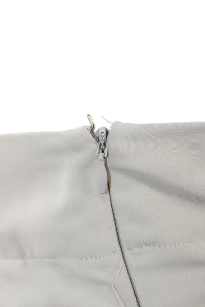 Parker Unisex Adults Dress Pants Gray Polyester Zip Inseam 34 Size 4