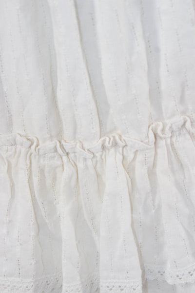 Misa Clothing Womens White Cotton Short Dress Size S