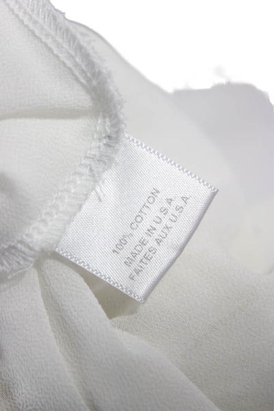 Misa Clothing Womens White Cotton Short Dress Size S