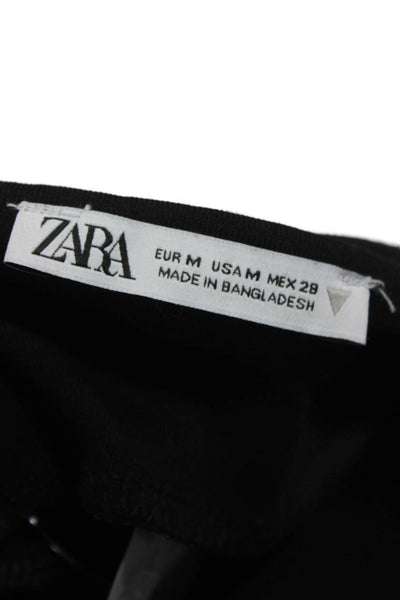 Zara Women Bodycon Gray Square Neck Sleeveless Cotton Blend Dress Size M