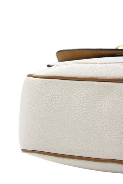 Coach Womens Pebbled Leather Willow Camera Crossbody Handbag White