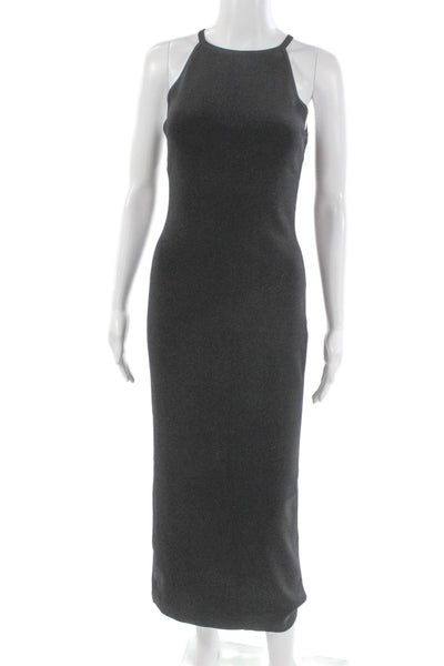 COS Womens Midi Dress Gray Sleeveless Round Neck Long Size XS
